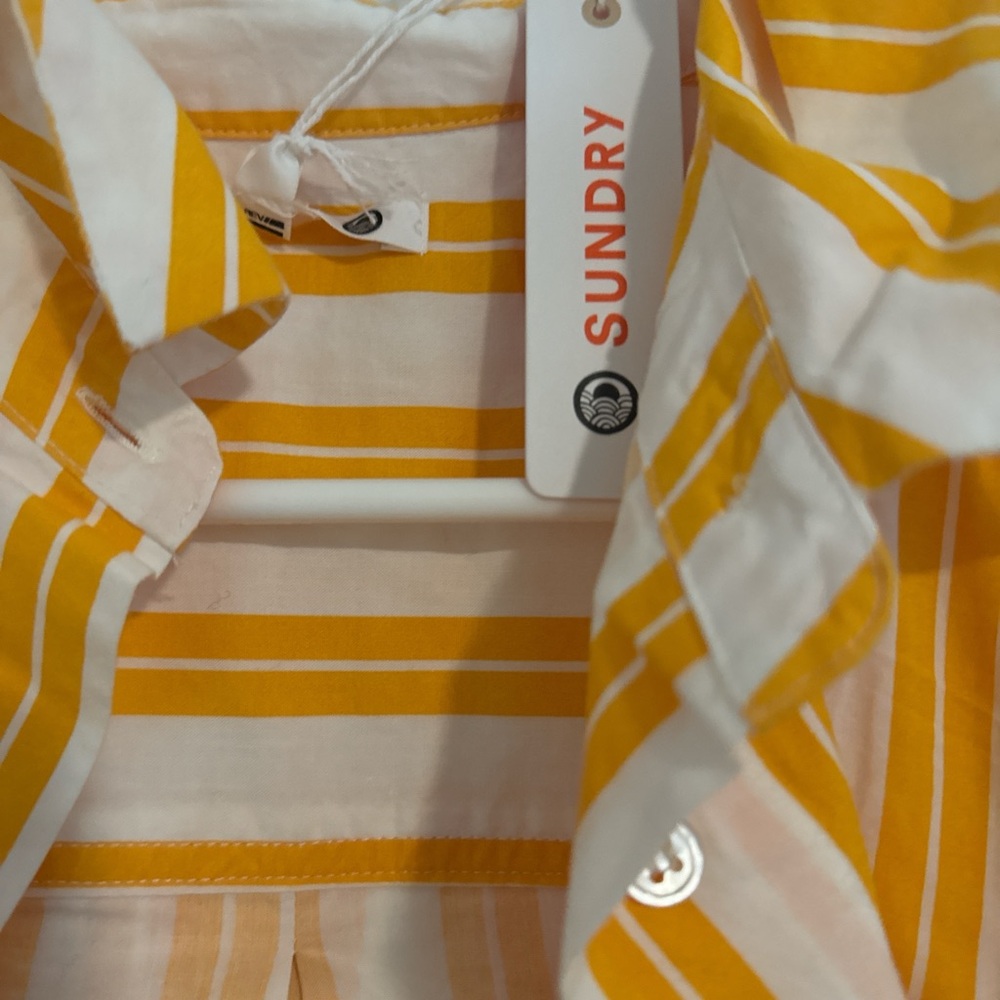 Sundry button down in mango Small - Picture 7 of 8